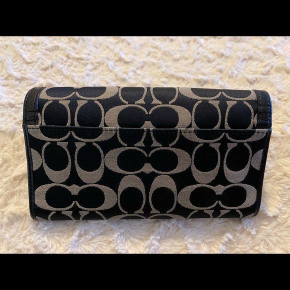 Genuine Coach Signature Wallet black and grey - Picture 8 of 14